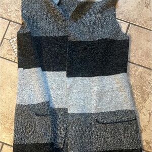 Chic Striped Wool Vest